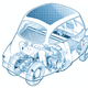 Illustration for article titled The Amazing Story Of How People Escaped East Berlin Crammed Into A Tiny BMW Isetta